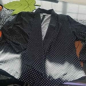 Avenue black and white printed jacket